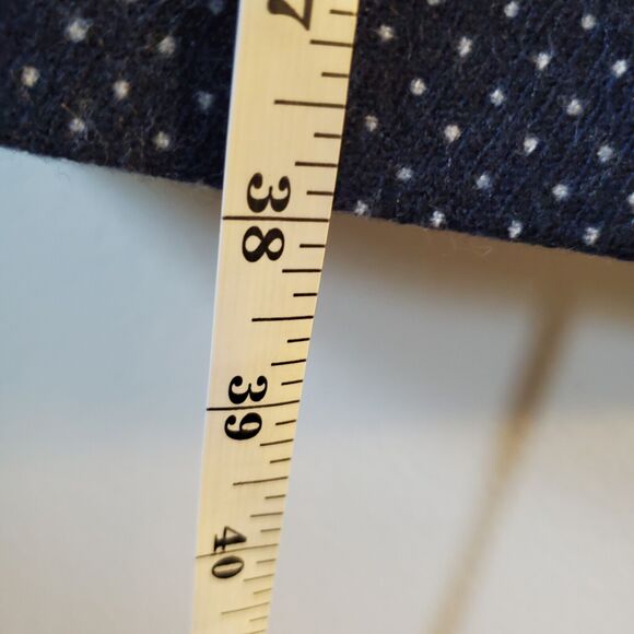 HOBBS London Blue White Polka Dot US 6 Wool Blend Pockets Business Preppy Dress - Picture 12 of 14